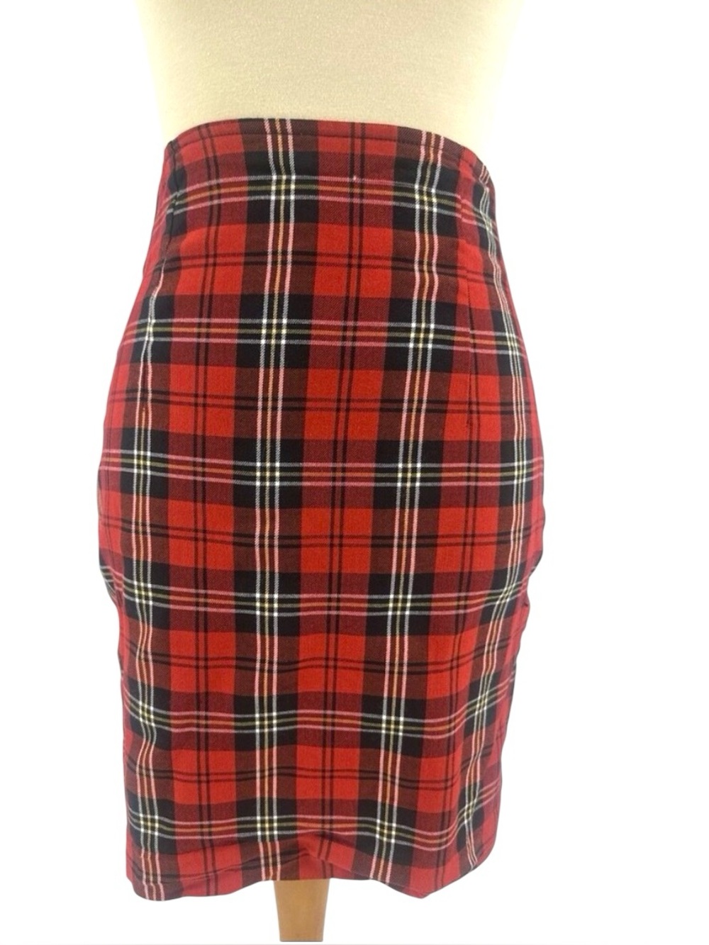 The Limited 1990’s Vintage Plaid Stretch Midi Pencil Skirt